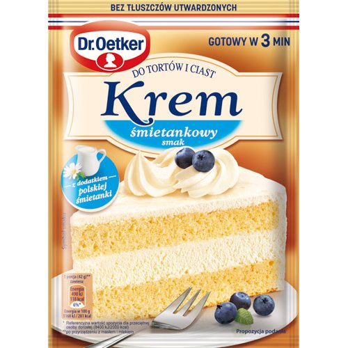 DR.OETKER KREM DO TORTÓW ŚMIETANKOWY 105g