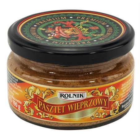 ROLNIK PASZTET WIEPRZOWY SŁOIK 190g/250ml