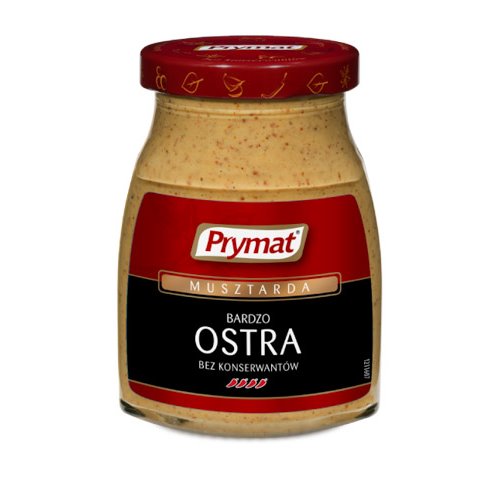 PRYMAT MUSZTARDA BARDZO OSTRA 180g