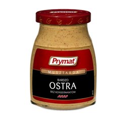 PRYMAT MUSZTARDA BARDZO OSTRA 180g