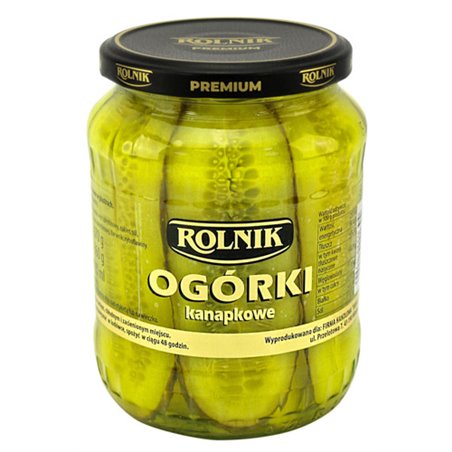 ROLNIK OGÓRKI KANAPKOWE 670g/720ml