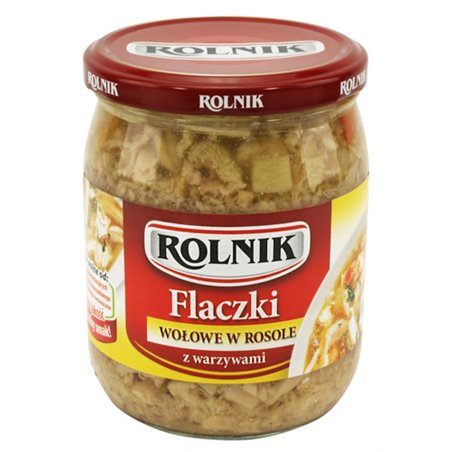 ROLNIK DANIE FLACZKI WOŁOWE W ROSOLE 500g/540ml