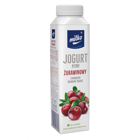 MLEKPOL JOGURT PITNY MILKO ŻURAWINA 330g