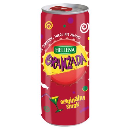 HELLENA NAPÓJ ORANŻADA +20% SOKU PUSZKA CZERWONA 250ml