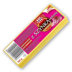 MLEKOVITA SER TOPIONY KOSTKA Z SZYNKĄ 100g