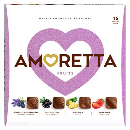 MIESZKO BOMBONIERKA AMORETTA FRUITS 106g