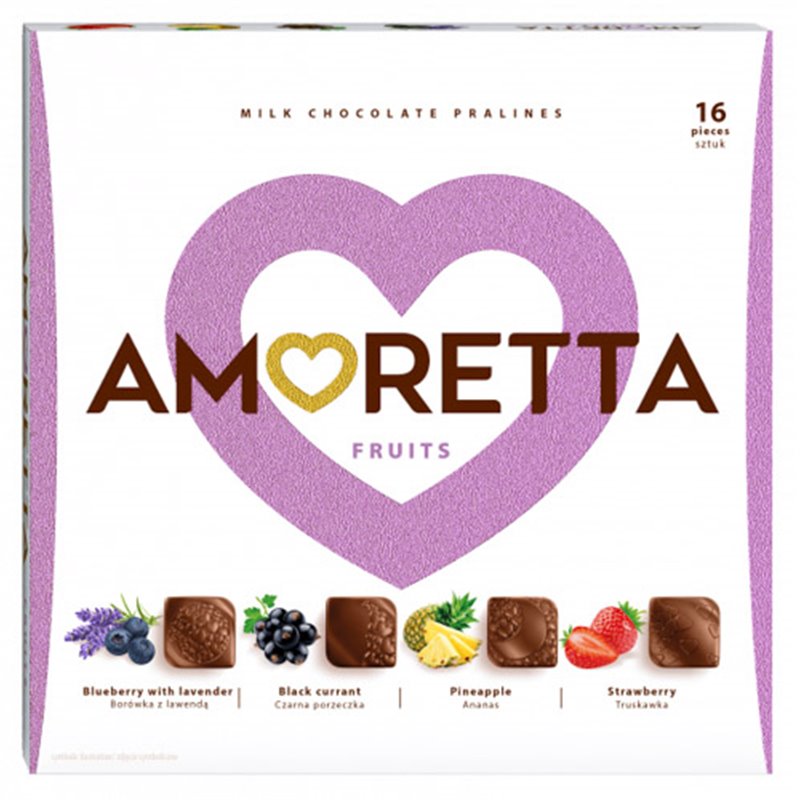 MIESZKO BOMBONIERKA AMORETTA FRUITS 106g