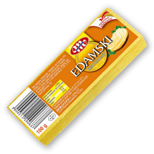 MLEKOVITA SER TOPIONY KOSTKA EDAMSKI 100g