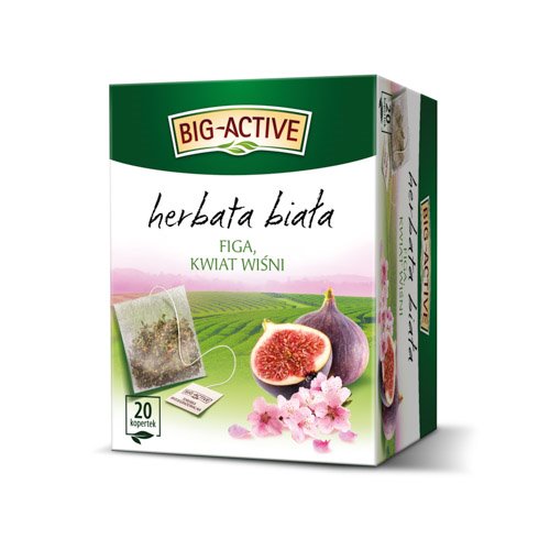 HERBAPOL HERBATA BIG-ACTIVE BIAŁA Z FIGĄ I KWIATEM WIŚNI 20x2g 40g