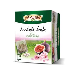 HERBAPOL HERBATA BIG-ACTIVE BIAŁA Z FIGĄ I KWIATEM WIŚNI 20x2g 40g