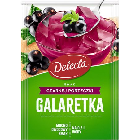 DELECTA GALARETKA CZARNA PORZECZKA 70g