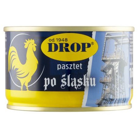 DROP PASZTET Z DROBIEM OSTRZESZÓW PO ŚLĄSKU 160g