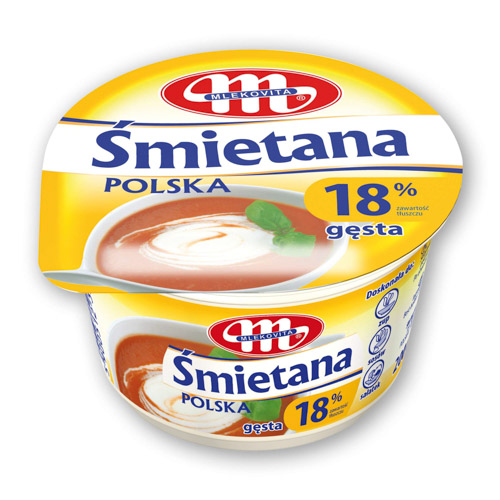 MLEKOVITA ŚMIETANA POLSKA 18% 200g