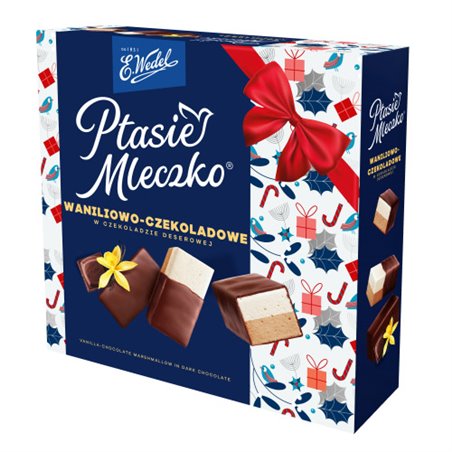WEDEL PTASIE MLECZKO WANILIOWO CZEKOLADOWE BN 340g
