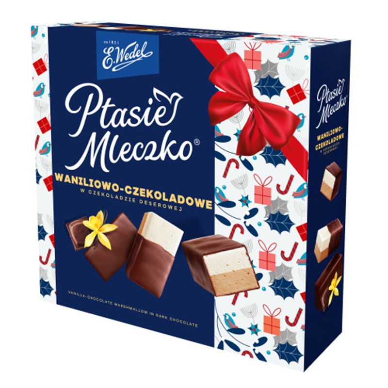 WEDEL PTASIE MLECZKO WANILIOWO CZEKOLADOWE BN 340g