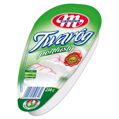 MLEKOVITA SER TWARÓG KLINEK PÓŁTŁUSTY 4% 230g