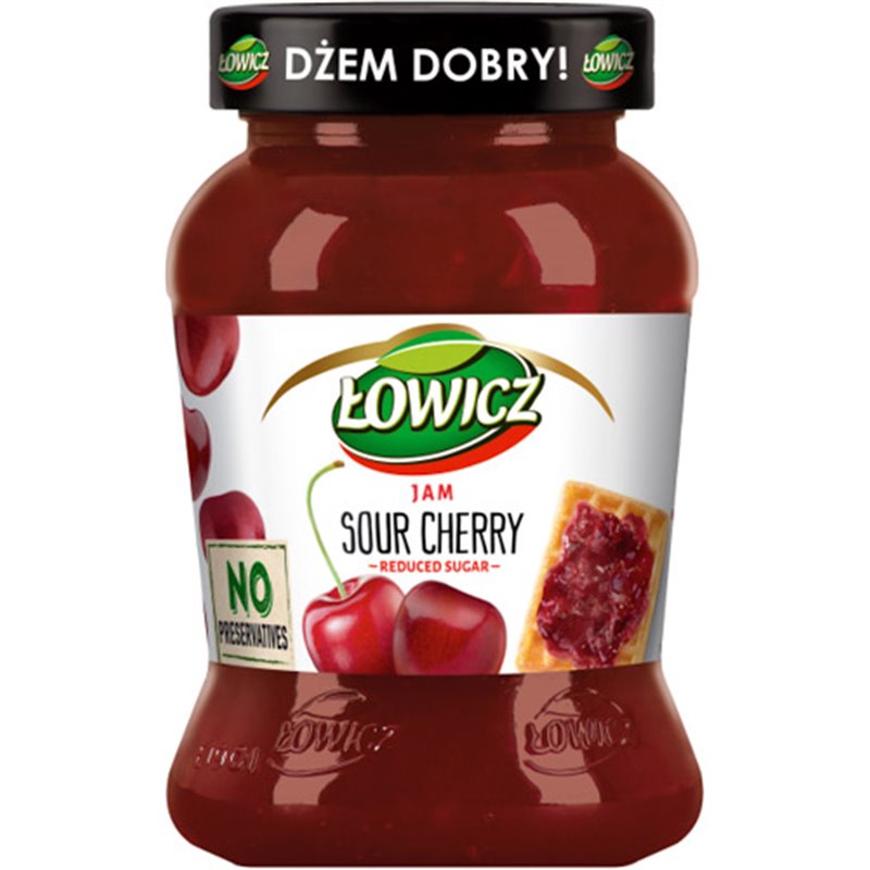 ŁOWICZ DŻEM DUŻY WIŚNIA 450g