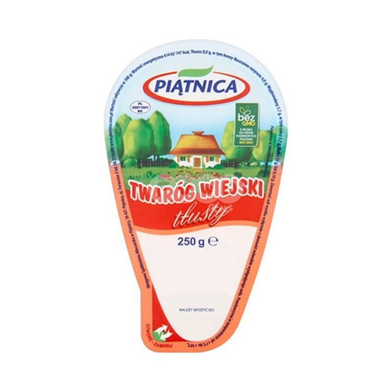 PIĄTNICA SER TWARÓG TŁUSTY 8% 250g