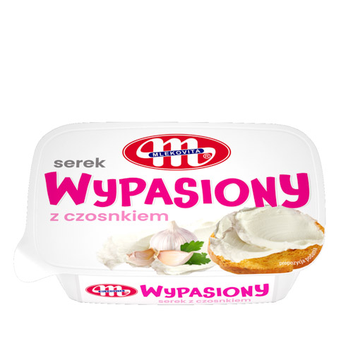MLEKOVITA SEREK WYPASIONY Z CZOSNKIEM 125g