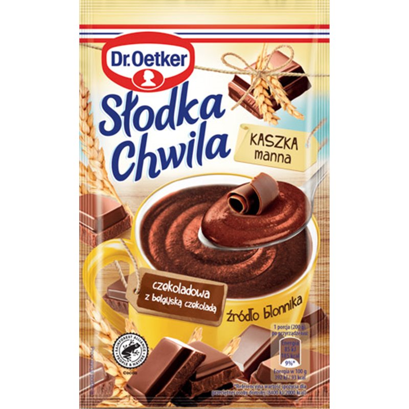 DR.OETKER KASZ MANNA SŁODKA CHWILA Z CZEKOLADĄ 50G
