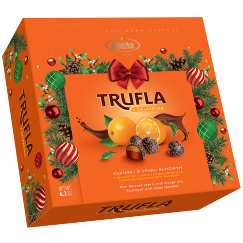 ŚNIEŻKA CZEKOLADKI TRUFLE Z GALARETKĄ 180g