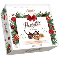 ŚNIEŻKA CZEKOLADKI PASTYLKI Z MACZKIEM 180g