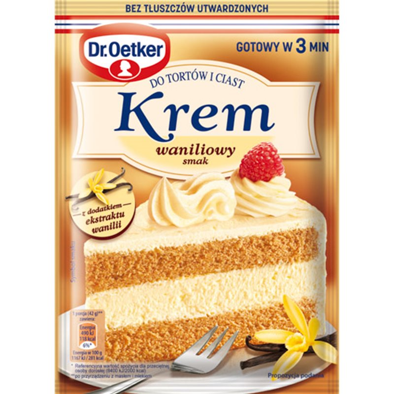 DR.OETKER KREM DO TORTÓW WANILIOWY 105g