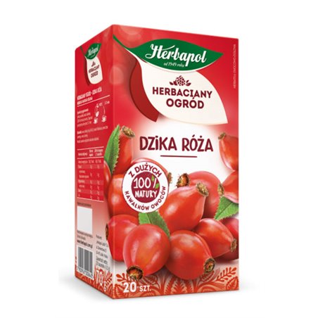 HERBAPOL HERBATA HERBACIANY OGRÓD DZIKA RÓŻA 20x3,5g 70g