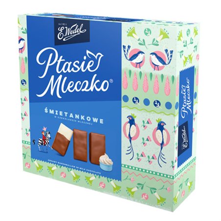 WEDEL PTASIE MLECZKO ŚMIETANKOWE 340g