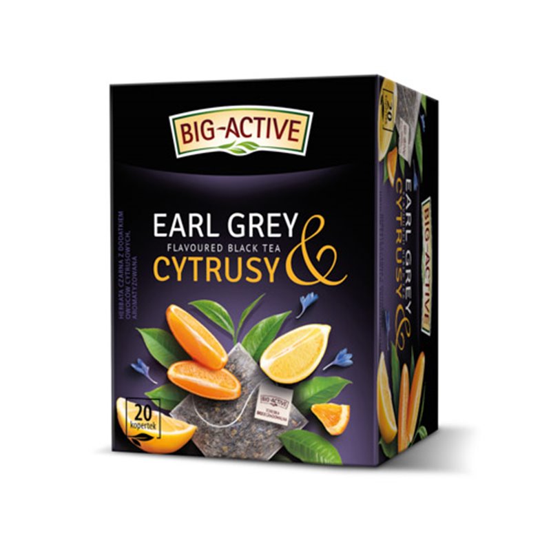 HERBAPOL HERBATA BIG-ACTIVE EARL GREY & CYTRUS 20x2g 40g