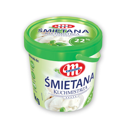 MLEKOVITA ŚMIETANA KUCHMISTRZA 22% TERMIZOWANA 1kg