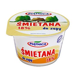 PIĄTNICA ŚMIETANA 18% 200g