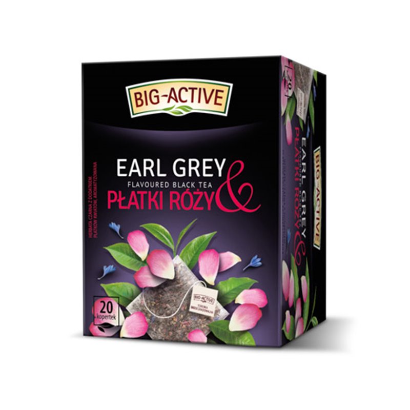 HERBAPOL HERBATA BIG-ACTIVE CZARNA EARL GREY & PŁATKI RÓŻY 20x2g 40g