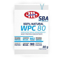 MLEKOVITA KONCENTRAT BIAŁKA SBA WPC 80 100% NATURAL 30g