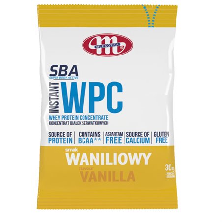MLEKOVITA KONCENTRAT BIAŁKA SBA WPC WANILOWY 30g