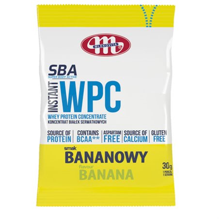 MLEKOVITA KONCENTRAT BIAŁKA SBA WPC BANANOWY 30g