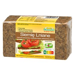 BENUS CHLEB ŻYTNI SIEMIĘ LNIANE 500g