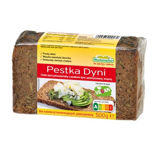 BENUS CHLEB ŻYTNI Z PESTKAMI DYNI 500g