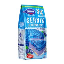 GELLWE CIASTO SERNIK BORÓWKOWY BŁ. NA ZIMNO 193g