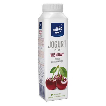 MLEKPOL JOGURT PITNY MILKO WIŚNIA 330g