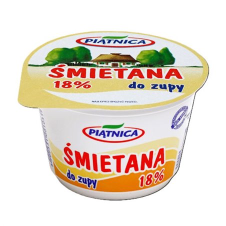 PIĄTNICA ŚMIETANA 18% 200g