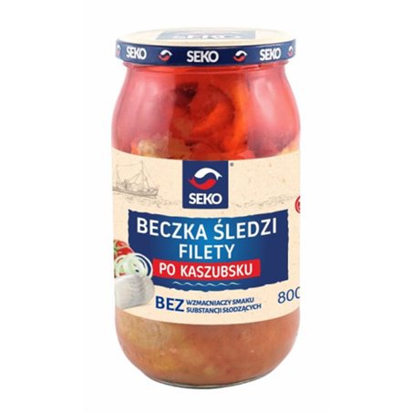 SEKO RYBA FILETY ŚLEDZIOWE KORECZKI PO KASZUBSKU 800g