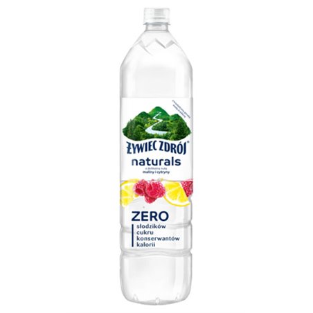 ŻYWIEC ZDRÓJ WODA MALINA I CYTRYNA BEZ CUKRU N/GAZ. 1,2L