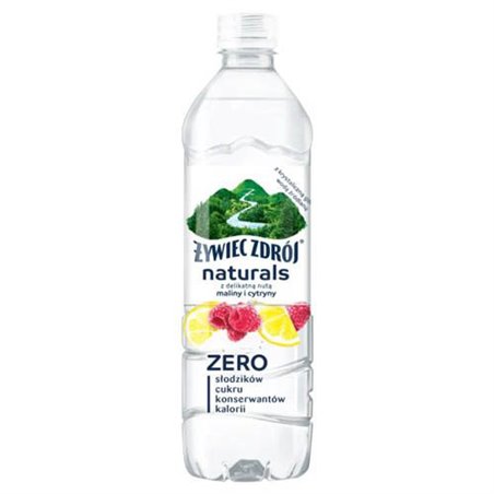 ŻYWIEC ZDRÓJ WODA MALINA I CYTRYNA BEZ CUKRU N/GAZ. 0,5L