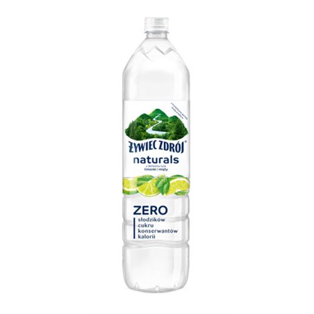 ŻYWIEC ZDRÓJ WODA LIMONKA I MIĘTA BEZ CUKRU N/GAZ. 1,2L