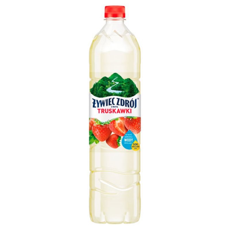 ŻYWIEC ZDRÓJ WODA N/GAZ 20% SOKU TRUSKAWKA 1,2L