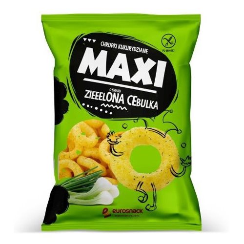 EUROSNACK CHRUPKI MAXI ZIELONA CEBULKA 130g