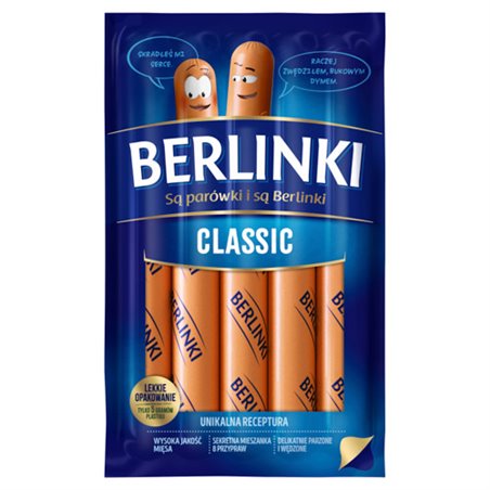 MORLINY PARÓWKI BERLINKI CLASSIC 250g
