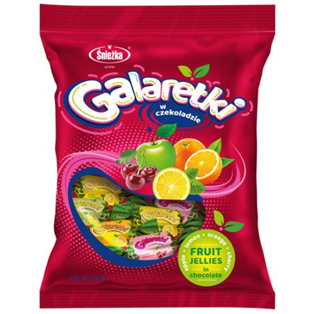 ŚNIEŻKA CZEKOLADKI GALARETKI W CZEKOLADZIE 250g