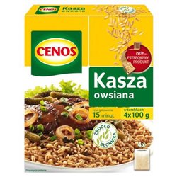 CENOS KASZA OWSIANA PĘCZAK PRAŻONA 4x100g 400g